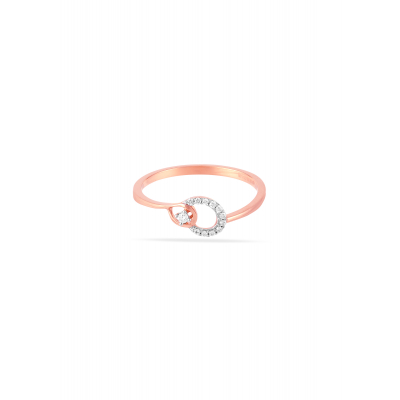 Ribbon Art Diamond Ring