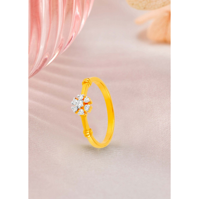 Raindrop Elegance Diamond Ring
