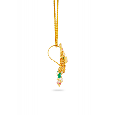 Ruby, Emerald & Zircon Fancy Pendant
