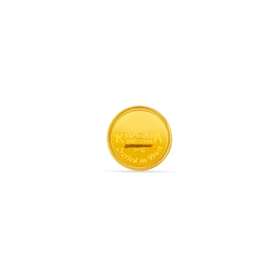 22 Karat 3 Gram Flawless Lakshmi Gold Coin 