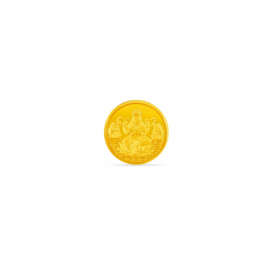 22 Karat 3 Gram Flawless Lakshmi Gold Coin 