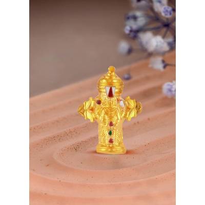 Vibrant Elegance Govindarajalu Embossed Ring with Enamel Work