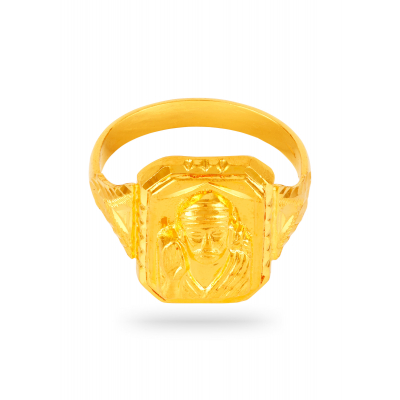 Ganesh Aura Men's Embossed Ring
