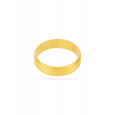 Solid Bold Band Engagement Ring