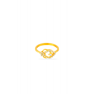Nature's Luxury Floral CZ Stone Ring