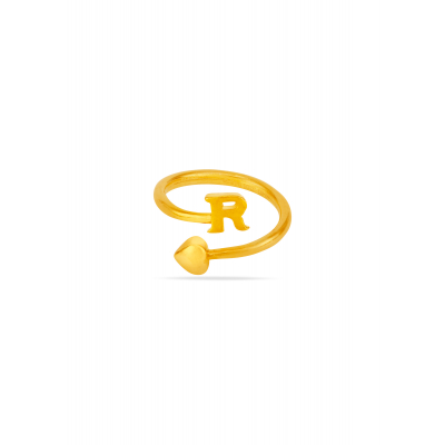 Signature Style Alphabet 'R' Ring