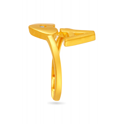 Alphabet 'A' Signature Finger Ring