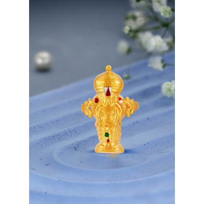 Divine Blessings Govindarajalu Ring with Enamel Detail