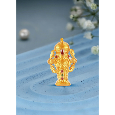 Govindarajalu Embossed Ring with Enamel Work
