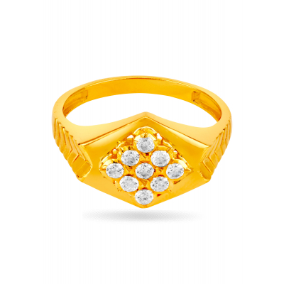 Classic Rose Gold Karaikudi Inspired Ring