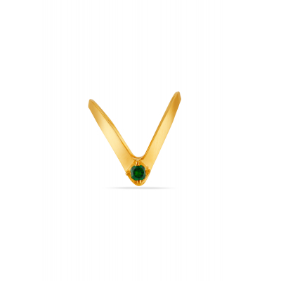 Regal Touch Vanki Shaped Ring with Closed Setting Stone