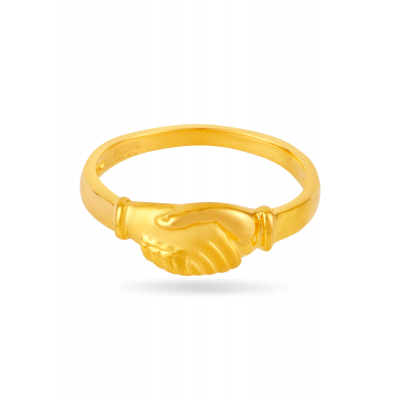 Symbol of Unity Handshake Engagement Ring