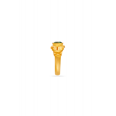 Emerald Essence Green Nellore Stone Ring