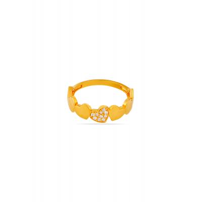 Heartbeat Spark Zircon Ring