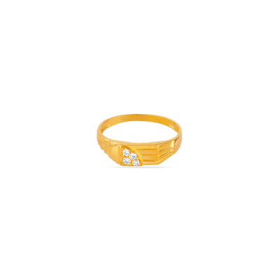 Sleek Grid Pave Design Ring