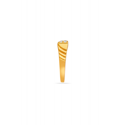Sleek Grid Pave Design Ring