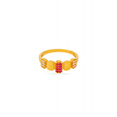 Prism Glow Square Stone Ring