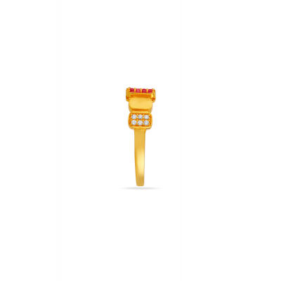 Prism Glow Square Stone Ring