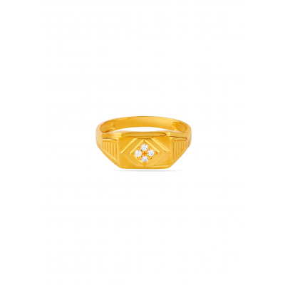 Titan Edge Triangle Stone Ring