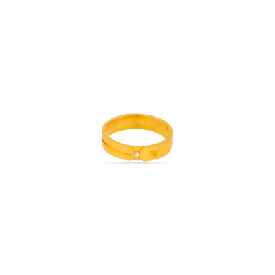 Bold Edge Route Band Ring