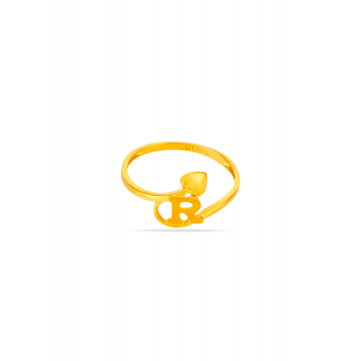 Personal Touch Alphabet 'R' Finger Ring