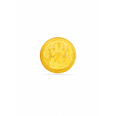 Crafted Lakshmi Gold Coin