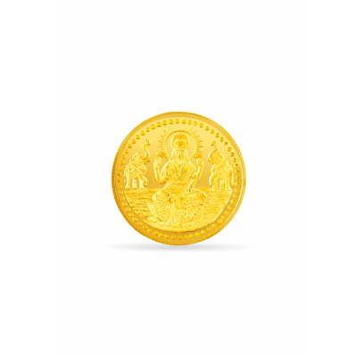 Sophisticated Lakshmi Gold Coin
