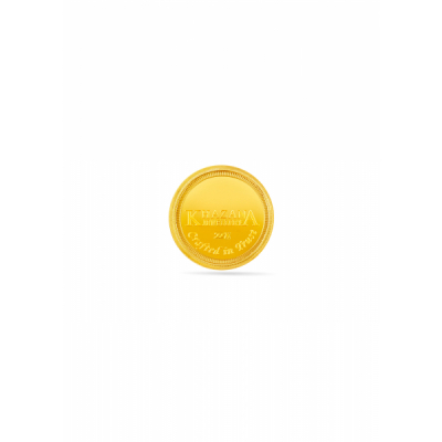 22 Karat 2 Gram Lakshmi Stamped Gold Coin