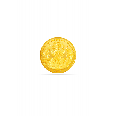 22 Karat 4 Gram Crafted Lakshmi Gold Coin