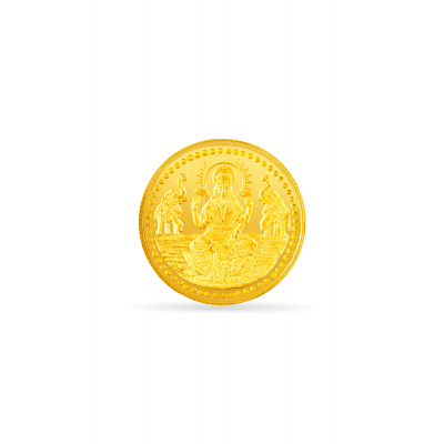 22 Karat 5 Gram Sophisticated Lakshmi Gold Coin