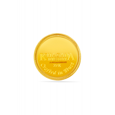 22 Karat 8 Gram Golden Precision Stamped Coin