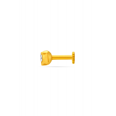 Classic Diamond Nose Pin in Halo Setting