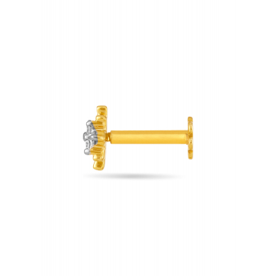 Blossom Spark Floral Diamond Nose Pin