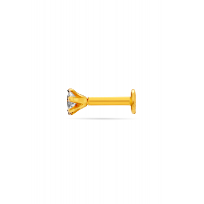 Radiant Single Stone Shine Nose Pin