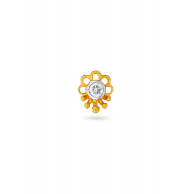 Dazzling Cluster Diamond Nose Pin