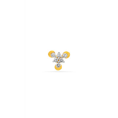 Cluster Elegance Nose Pin