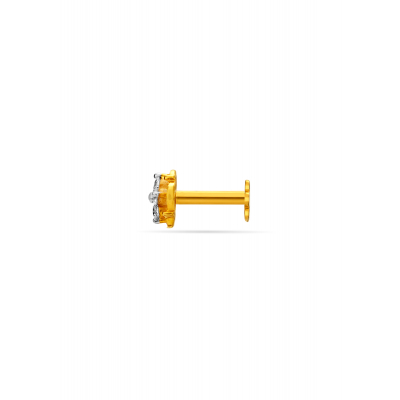 Radiant Diamond Accent Nose Pin