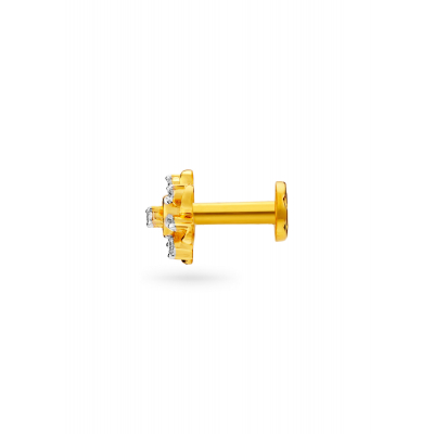 Blooming Symphony Diamond Nose Pin