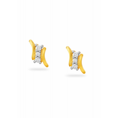 Flowing River Diamond Earrings