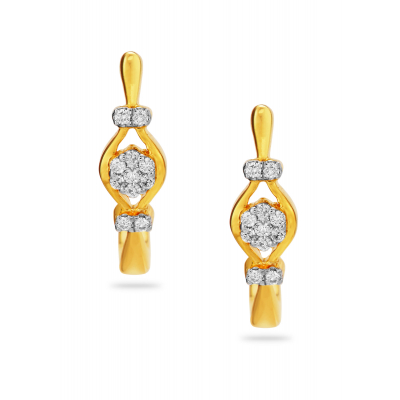 Classic Diamond Hoop Earstuds