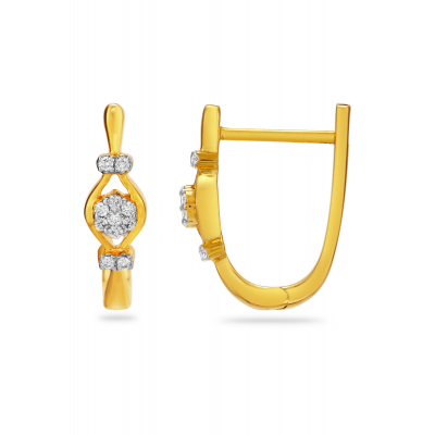 Classic Diamond Hoop Earstuds
