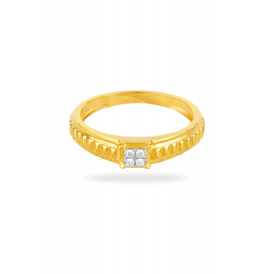 Bold Geometric Design Men's Ring