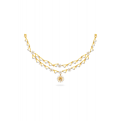 Blooming Radiance Floral Necklace Design