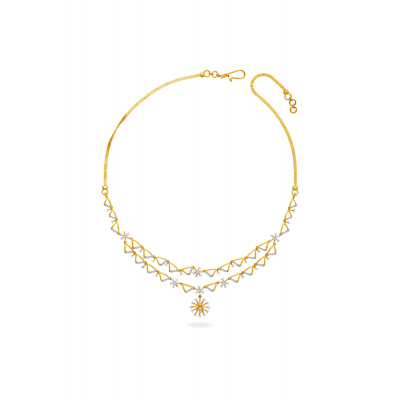 Blooming Radiance Floral Necklace Design