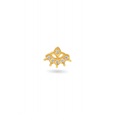 Bold Moonlit Diamond Nose Pin