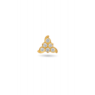 Ballerina Floral Diamond Nose Pin