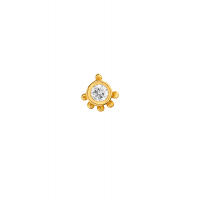 Delicate Gold Diamond Nose Pin