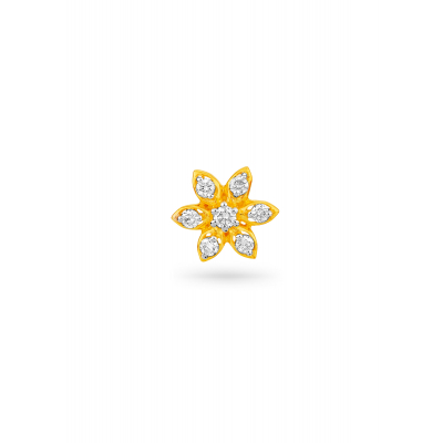 Blooming Star Diamond Nose Pin