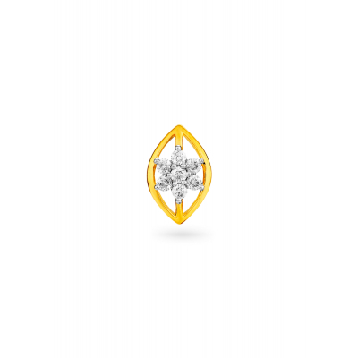 Oval Symphony Diamond Nose Pin