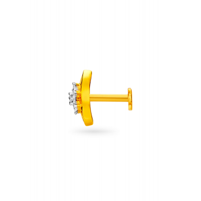 Oval Symphony Diamond Nose Pin